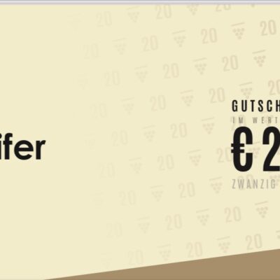 Gutschein 20 Euro